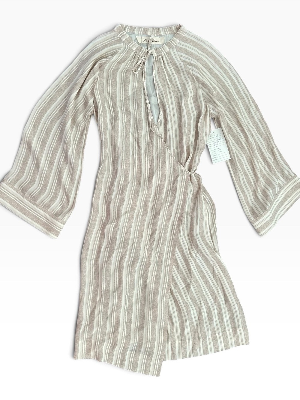 La Boheme Margo Silk Charmeuse Wrap Dress